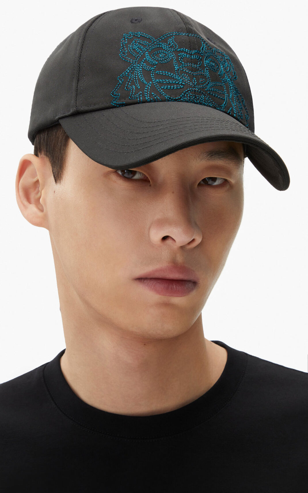 Casquette Kenzo Homme Toile Kampus Tiger Noir TMGAY-4375